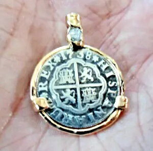 { 1738 1 Reales Vo[XyC̕䎲RC 14K&_Cht