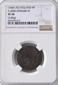 Gh[h IV 1464-1470 4p O[g 4 yX n}[h Vo[ COh NGC VF30