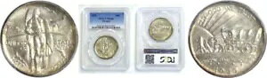 1936 50C オレゴン トレイル シルバー記念 PCGS MS-66
