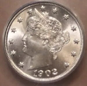 1902 リバティ (V) ニッケル - ICG MS65 - ブリリアント コイン - #4831T - 送料無料