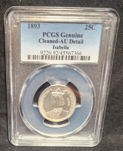 1893NRrAGLX|CUxVo[25cNH[^[B PCGS -AU ڍ