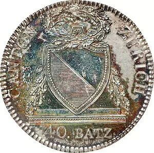 1813B `[bq x ~g Vo[ 40 obcF KM191 PCGS UNC ڍ