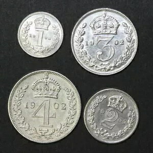 イギリス イギリス 1902 エドワード 7 世 マウンディ セット UNC (MG143/A2)