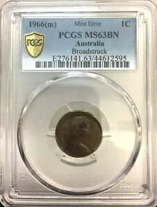 I[XgA PCGS MS63 O[fBO ~g G[ 1966 1  1 Zg u[hgbN WF UNC