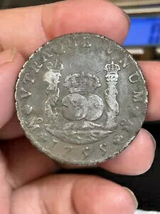 1755 Mo MM メキシコ 8 レアル ピラー ドル銀貨
