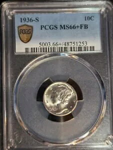 1936-S  10C PCGS MS66+FB - 48751253