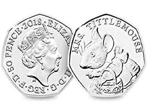 ɒ MRS TITTLEMOUSE 2018 50p RC xAgNX |^[ }EX