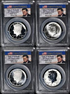 2014 J.F. �P�l�f�B 4 �R�C�� �V���o�[ �Z�b�g PCGS PF70�ARev PF70�AMS70 PL�AMS70 1st Strke