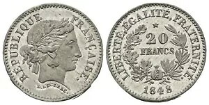 フランス - エッセイ 20 フラン 1848 - ルクレール - マザール 1254 - VZ