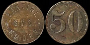 �I�[�X�g�����A 1914 SMS Emden 50pf Kantine �g�[�N���A�^�C�v 1�B