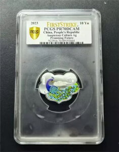 PCGS PR70DCAM 2023 10Yn ���N�̗ǂ����� Ag �L�]�Ȗ��� FIRSTSTRIKE �R�C��