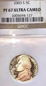 US �j�b�P�� �v���[�t �E���g�� �J���I 2003 S �t�@�C�u �Z���g PF67 �u�����A���g ���X�^�[ �N���[���ȃf�B�e�[��