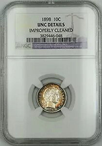 1898 o[o[ Vo[ _C NGC UNC ڍׂsK؂ Clnd (IRC) g[ RF