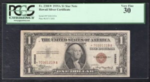 FR�B 2300* 1935-A $1 *�X�^�[* �u�n���C�v �V���o�[ �ؖ����m�[�g PCGS ���ɍׂ���-30
