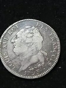 1793 A France L'an II 6 Livres �t�����X�v�� ���A �R�C�� �N���E�� �T�C�Y �V���o�[
