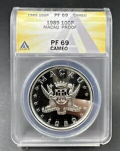 1989 �}�J�I 100 �p�^�J �X�l�[�N �R�C�� ANACS PF69 DCAM 3k �~���g