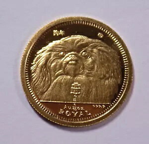 1994 ジブラルタル ペキニーズ ドッグ 1/10 オンス 純金貨