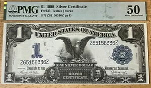 1899 �N $1 1 �h�� �u���b�N �C�[�O�� �V���o�[�ؖ��� Fr#233 PMG AU 50