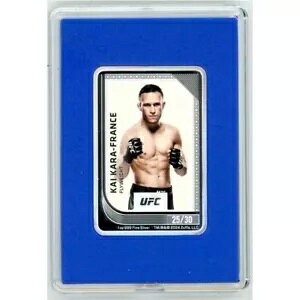 �J�C �J�� �t�����X 2024 $2 UFC �~���g �g���[�f�B���O �V���o�[ �R�C�� �j�E�G NZ �~���g COA #25/30