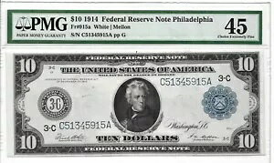 1914 N $10 AM tBftBA FR 915a zCg/ : PMG 45