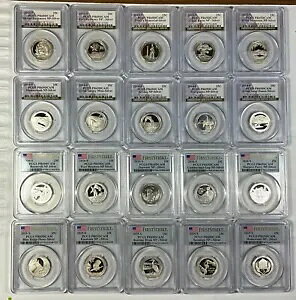 PCGS PR69DCAM 2013 2014 2015 2016 S �V���o�[���������N�H�[�^�[ 20 �R�C�� ���b�g