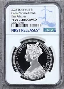 NGC PF70 FR 2022 �Z���g�w���i �}�X�^�[�s�[�X �S�V�b�N �r�N�g���A �N���E�� �V���o�[ �R�C�� 1�I���X