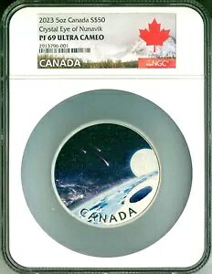 2023 �J�i�_ S$50 5 �I���X �N���X�^�� �A�C �I�u �k�i�r�N �u���b�N ���C�g NGC PF69 UC �{�b�N�X COA OGP