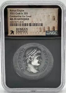 2021 �N�b�N���� ���[�}�鍑�V���[�Y �R���X�^���e�B�k�X �R�C�� NGC MS70 �A���e�B�[�N