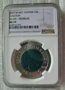 �I�[�X�g���A 25 ���[�� 2007 �V���o�[ �j�I�u �o�C���^�� �R�C�� �I�[�X�g���A�q�� NGC MS70