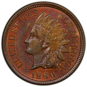 1890 MPD 1c PCGS MS 63 BN �C�[�O���A�C �t�H�g �V�[�� FS-401 S-3 ~ �C���f�B�A�� �Z���g �o���G�[�V����