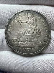 1877 Trade Dollar Nice Type Coin EF �󂯎��R�C���ʐ^�̐������Q��