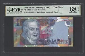 De La Rue (GBR)�AOne Unit�A1999�AIsaac Newton & Apple�A�u�e�X�g�m�[�g�vUNC�O���[�h68