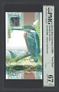 De La Rue (GBR)�A50�P�ʁAND(2014)�AKinetic StarChrome�A�u�e�X�g�m�[�g�vUNC�O���[�h67