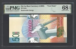 De La Rue (GBR)�A50 ���j�b�g�A�Đ��\�G�l���M�[�A�u�e�X�g�m�[�g�vUNC �O���[�h 68