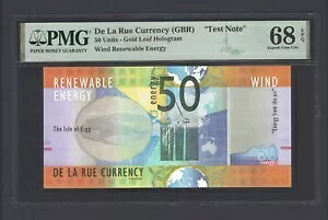 De La Rue (GBR)�A50�P�ʁA���͍Đ��\�G�l���M�[�A�u�e�X�g�m�[�g�vUNC�O���[�h68