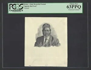 ケニアのビネット DSoe プルーフ - ジョモ・ケニヤッタの肖像画 未流通