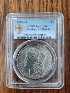 1896 O モーガン シルバー ダラー 素敵な PCGS 純正クリーニング - AU 詳細