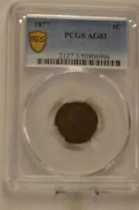 1877 �C���f�B�A�� �w�b�h �y�j�[ PCGS AG03 �A�C�e�� 6281