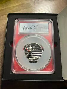 ウルトラレア PCGS PR70 DCAM マイク タイソン 2 オンス シルバー コイン ハンドサイン セレブリティ ミント