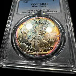 1987 Vo[ C[O PCGS BU MS68 g[ J[ ~ A rrbh X^[ g[jO