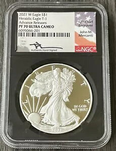 2021 W �v���[�t �V���o�[ �C�[�O�� NGC PF70 UCAM Advance �� Mercanti �^�C�v 1 (T-1) �������[�X