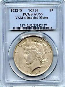 C6506- 1922-D VAM-4 �_�u�����b�g�[�g�b�v 50 �s�[�X�h�� PCGS AU55