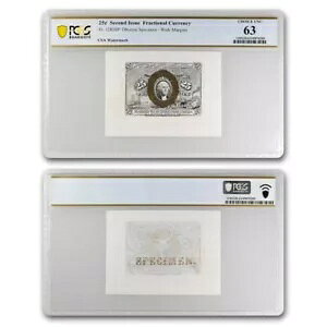  2 tNVi J[B 25c CU-63 PCGS (Fr#1283SP) 