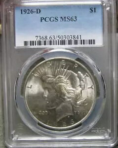 1926-D �s�[�X�_���[ �V���o�[ ---- PCGS MS-63 �����R�C�� ---- #737B