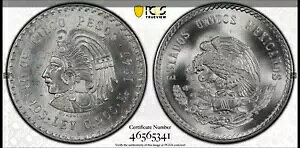 :1947Mo 5 y\ LVR CUAUHTEMOC PCGS MS66 A R5 uXg zCg ~[