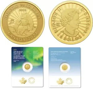 MAJESTIC POLAR BEARS 1st Strikes 2023 �J�i�_ 1/10�I���X .9999 �s���A 24K �S�[���h $5 �R�C��