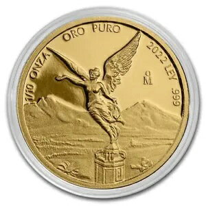 LIBERTAD MEXICO 2022 1/10オンス プルーフ金貨 カプセル入り
