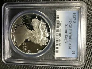 11) 1987-S $1 PCGS PR70 DJI AJ (v[t Vo[ C[O) - PR70 A 1 IX D