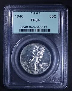 1940 �E�H�[�L���O ���o�e�B �n�[�t�_���[ - 50c PCGS PR64 - �v���[�t - OGH- �I�[���h �O���[�� �z���_�[
