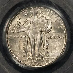 1926-D 25c �X�^���f�B���O ���o�e�B �V���o�[ �N�H�[�^�[ - OGH PCGS CAC MS 64 - SKU-B4405